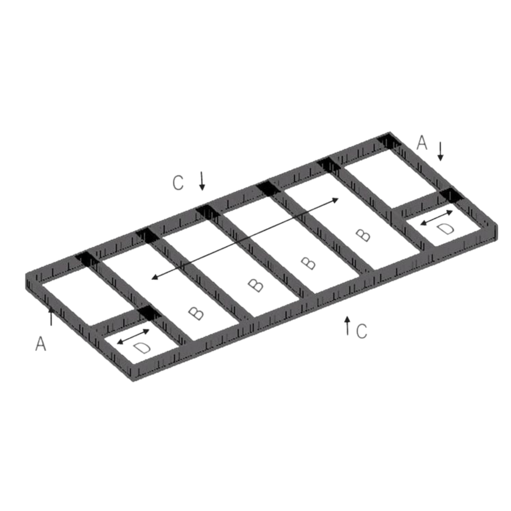 Grid Cutlery 900MM 7C