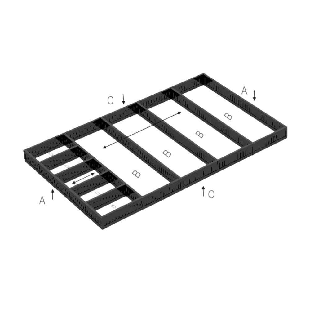 Grid Cutlery 900MM 9C